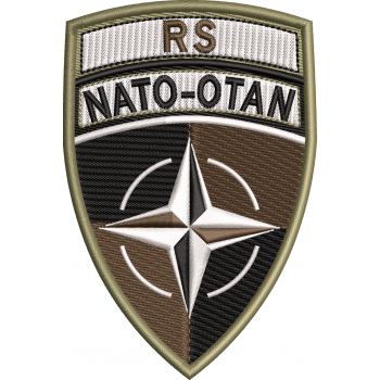 EMBLEMA NATO OTAN RESOLUTE-SUPPORT varianta 4